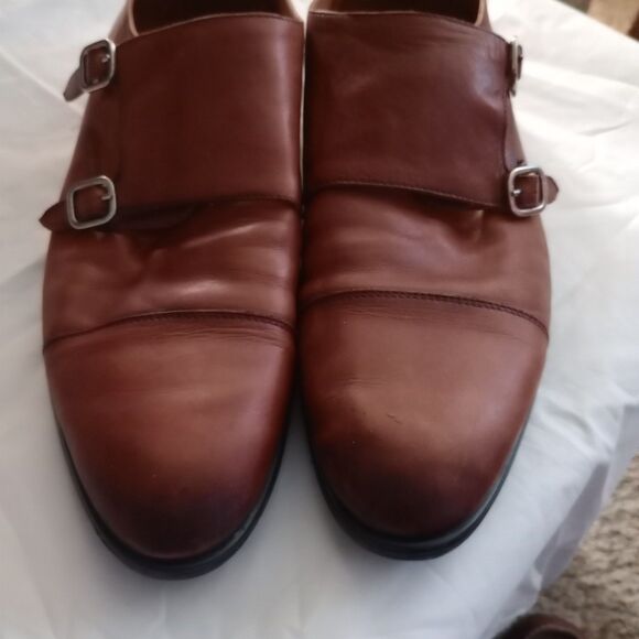 Pikolinos Brown Leather Monk Strap Shoes Mens Size 13 US 46 EU Morocco - Picture 7 of 10